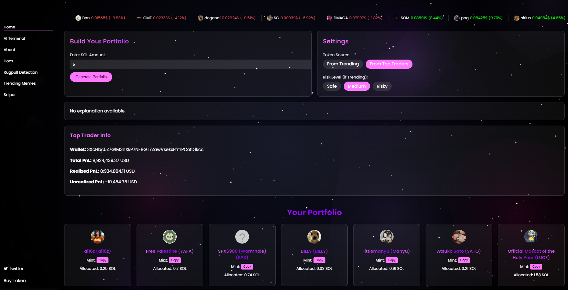 GritAI Dashboard Preview